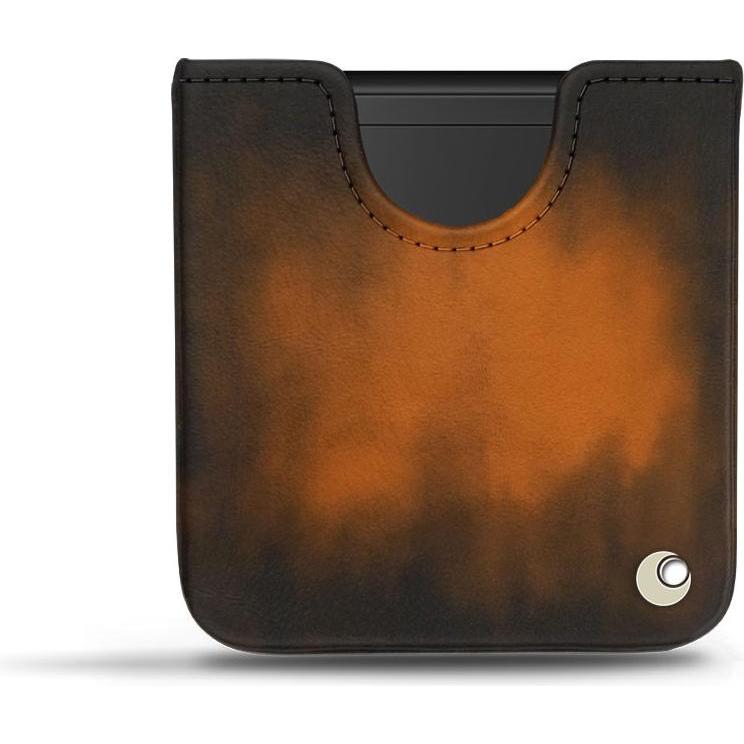 Noreve Lederschutzhülle (Samsung Galaxy Z Flip), Smartphone Hülle, Braun