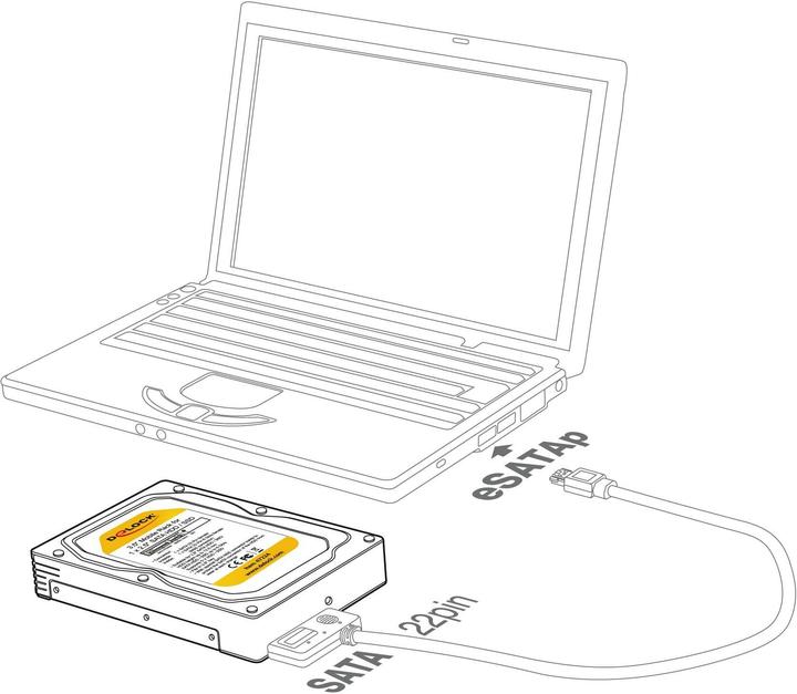Image du produit Delock Hot-Swap pour 1x 2.5SSD/HDD