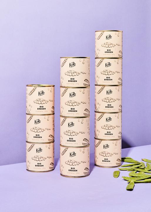 Produktbild KoRo Bio grüne Erbsen mit Salz (270 g)