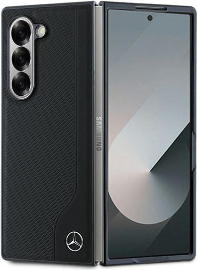 Mercedes MEHMZFD623RBGVK Z Fold6 F956 czarny/black Leather Wood Imitation MagSafe (Samsung Galaxy Z Fold6)
