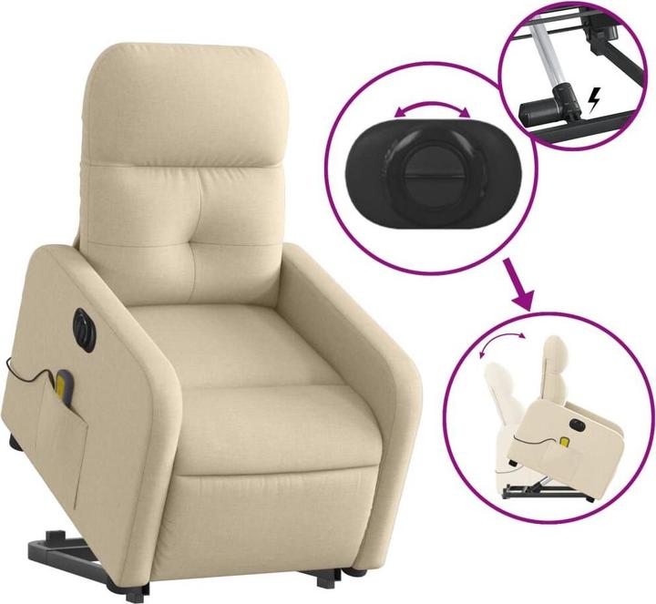 Image du produit vidaXL Massagesessel mit Aufstehhilfe