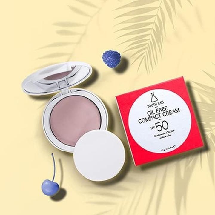 Image du produit Youth lab. Oil Free Compact Cream SPF 50, Medium (Crème solaire visage, SPF 50, 10 ml)