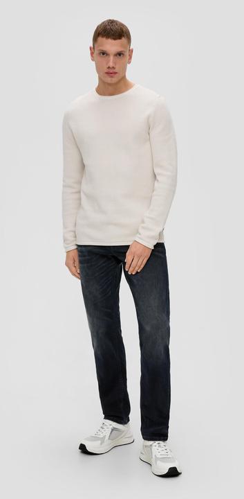 Produktbild s.Oliver Strickpullover Leichter Strickpullover mit Musterstruktur (XXL)