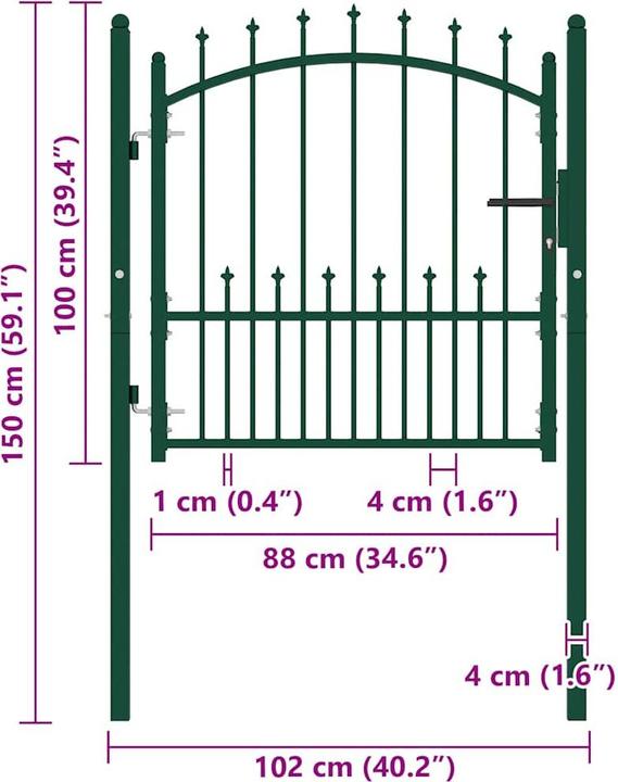 Produktbild vidaXL Gartentor