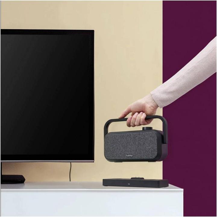 Produktbild Hama Lautsprecher für Fernseher, 2,4-GHz-Station + Bluetooth®, tragbar, stereo (18 h)
