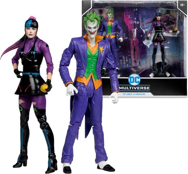 Actual product image McFarlane DC Multiverse action figures 2-pack The Joker & Punchline 18 cm
