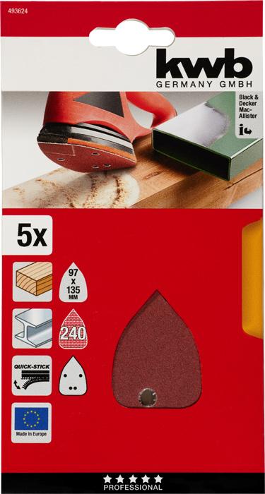 Image du produit kwb Mouse Disques adhésifs K240 /5pcs (240)
