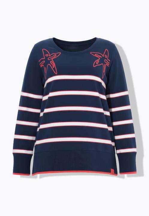 Produktbild Laurasøn Ringel-Sweatshirt mit Seastern-Print, Langarm (52)