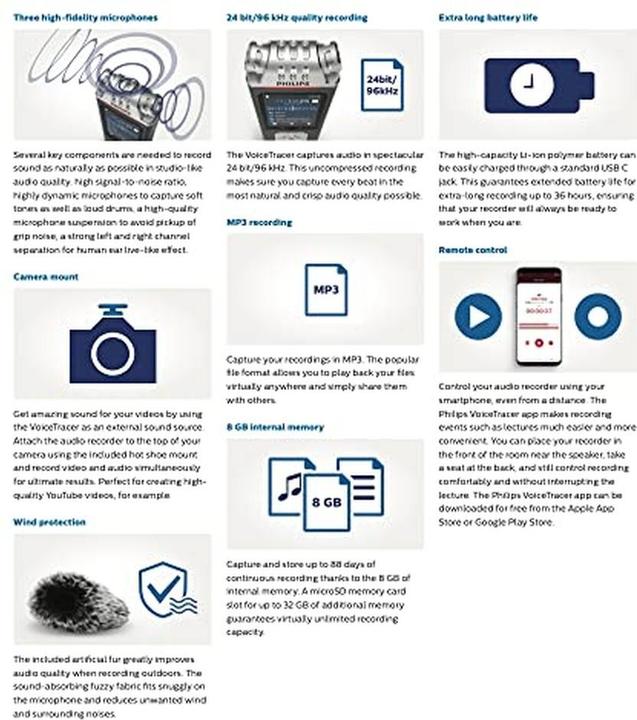 Produktbild Philips Digital Voice Tracer DVT7110 (8 GB)