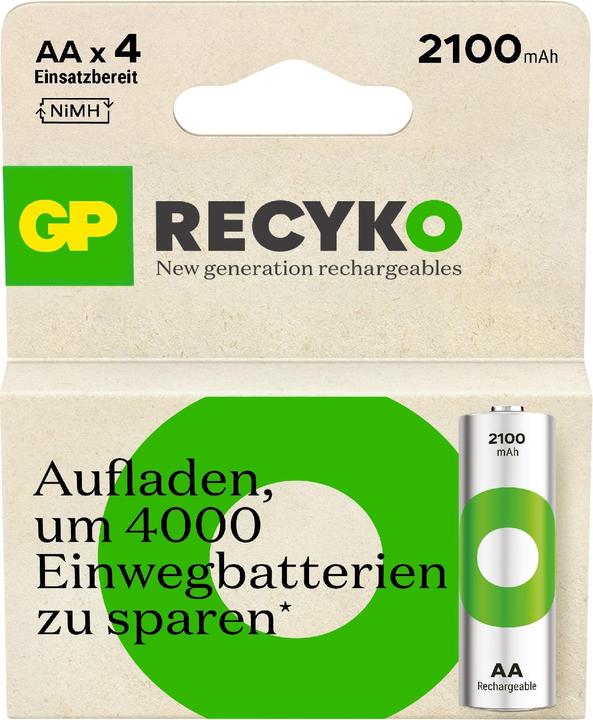 Produktbild GP Batteries Recharable batteries others (4 Stk., AA, 2100 mAh)