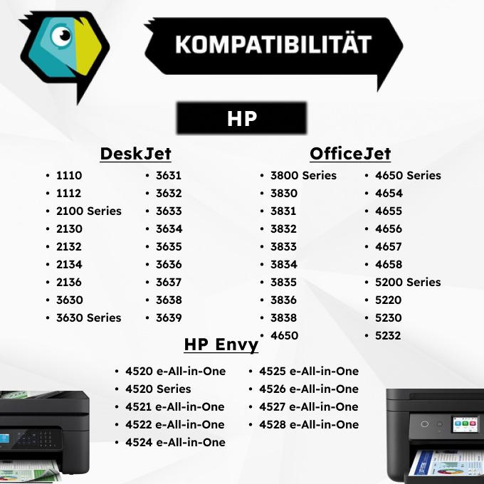 Thumbnail - Inkadoo, Druckerpatrone, Druckerpatronen kompatibel zu HP F6U67AE / 302XL Druckkopfpatrone, color Farbe (Color)