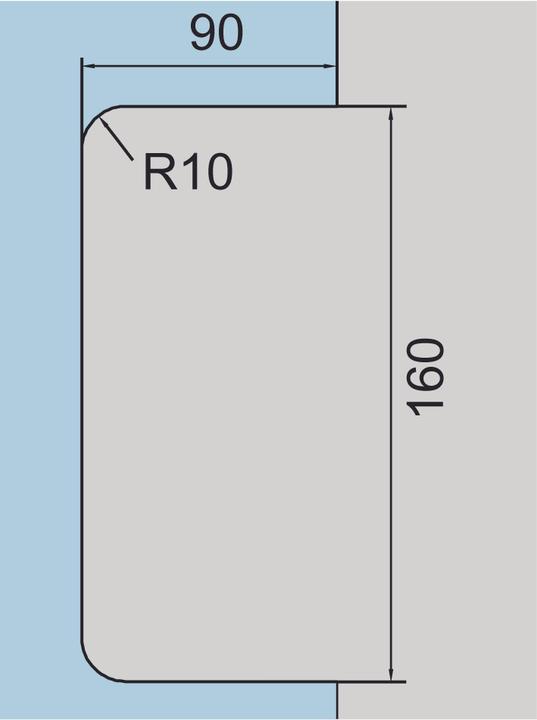 Actual product image Dormakaba Hook latch lock for sliding doors SG