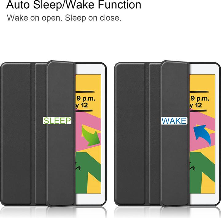 Produktbild Cazy Premium Smart Hülle Kompatibel mit iPad 2021 (9th Gen)/2020 (8th Gen)/iPad 2019 (7th Gen) - Schutz (iPad 2021 (9. Gen), iPad 2019 (7. Gen), iPad 2020 (8. Gen))