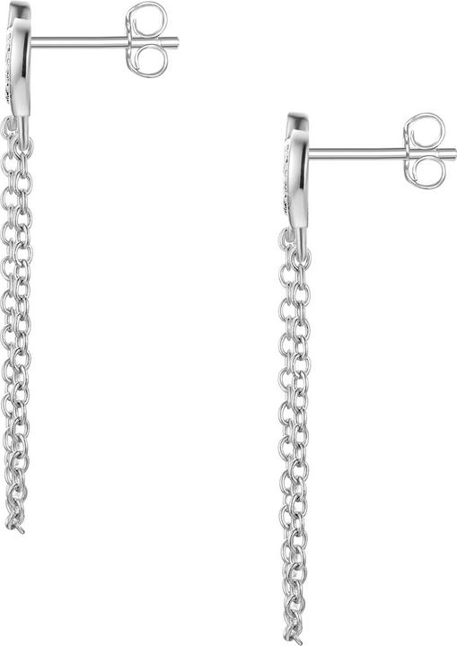 Immagine prodotto Glanzstücke München Orecchini da donna con cuore e quadrifoglio in argento - 34548 (Argento)