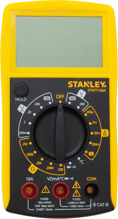 Actual product image Stanley Multimeter (CAT III 300V)