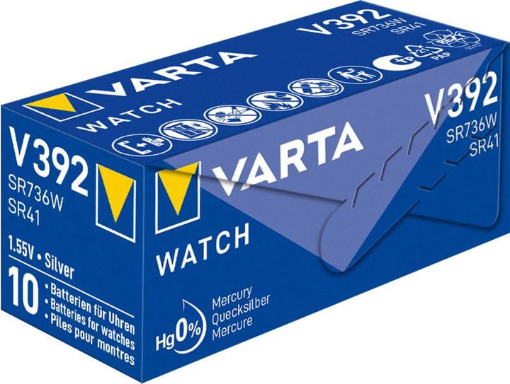 Actual product image Varta 1 Chron V 392 High Drain (1 pcs., LR41, 38 mAh)