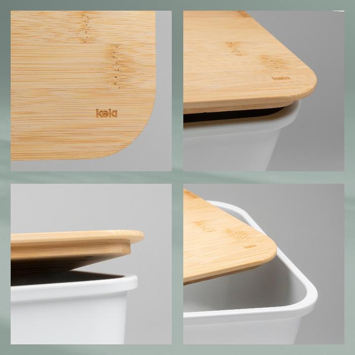 Actual product image Kela Bread Bin Apart White