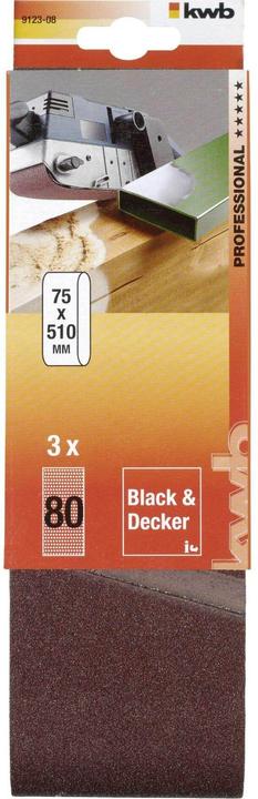 Produktbild kwb Schleifband 75X510 Korn 80 (80)