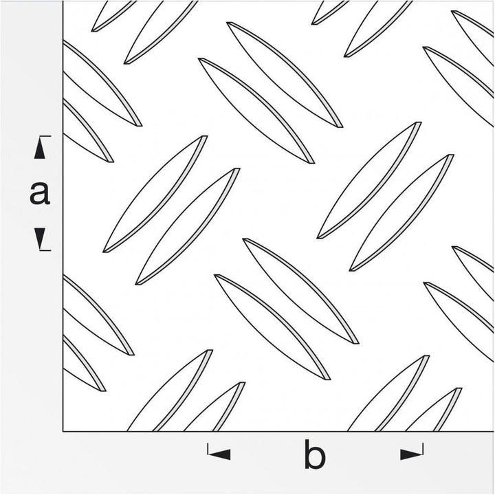 Actual product image Alfer checker plate (1000 mm, 200 mm, 2 mm)