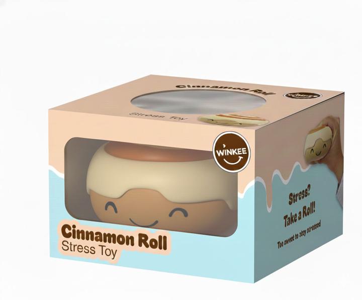 Actual product image Winkee - Stress Ball - Cinnamon Roll Stress Toy (18885)