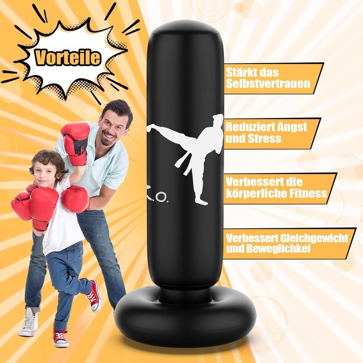 Actual product image Cbx Inflatable punching bag, standing punching bag, 160cm (55 cm)