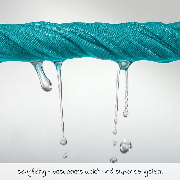 Produktbild Makian Mullwindeln & Mulltücher Mullwindel / Mulltuch 3er Pack 80 x 80 cm - Türkis (80 cm, 80 cm)