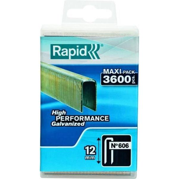 Thumbnail - Rapid, Büroklammer, Typ 606 Schmalrückenklammern 12 mm (3600 x)