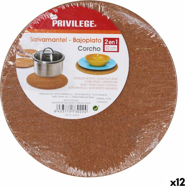 Privilege Untersetzer 32 x 1 cm (12 Stück) (12 x)