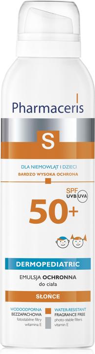 Immagine prodotto Pharmaceris S, emulsione protettiva per neonati e bambini SPF 50+, 150 ml (Crema solare, SPF 50+, 150 ml)