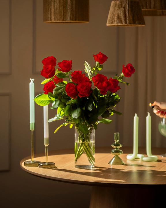 Image du produit feey Roses rouges (Fleurs coupées, 15x)