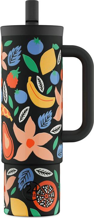 Mehrfarbig, Schwarz, tropical noir