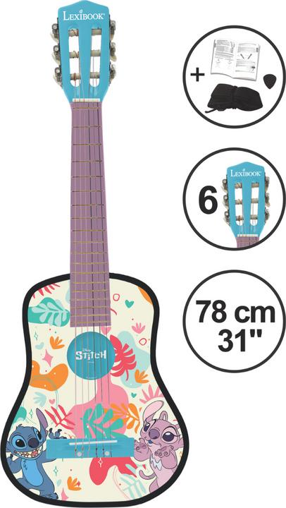 Produktbild Lexibook Disney Stitch - Acoustic Guitar 78 cm (K2000D)