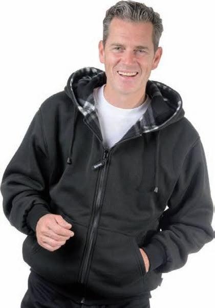 Produktbild Scheibler Thermowendejacke Grösse L schwarz-weiss kariert/schwarz uni (L)