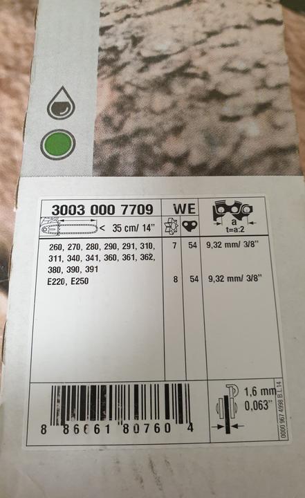 Produktbild Stihl Sägeketten Schiene L04 35 cm 14 Zoll 1,6 mm 0.063 Zoll 3/8 Zoll (Kettensäge, Kettensäge Schwert)