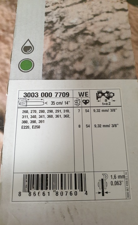 Produktbild Stihl Sägeketten Schiene L04 35 cm 14 Zoll 1,6 mm 0.063 Zoll 3/8 Zoll (Kettensäge, Kettensäge Schwert)