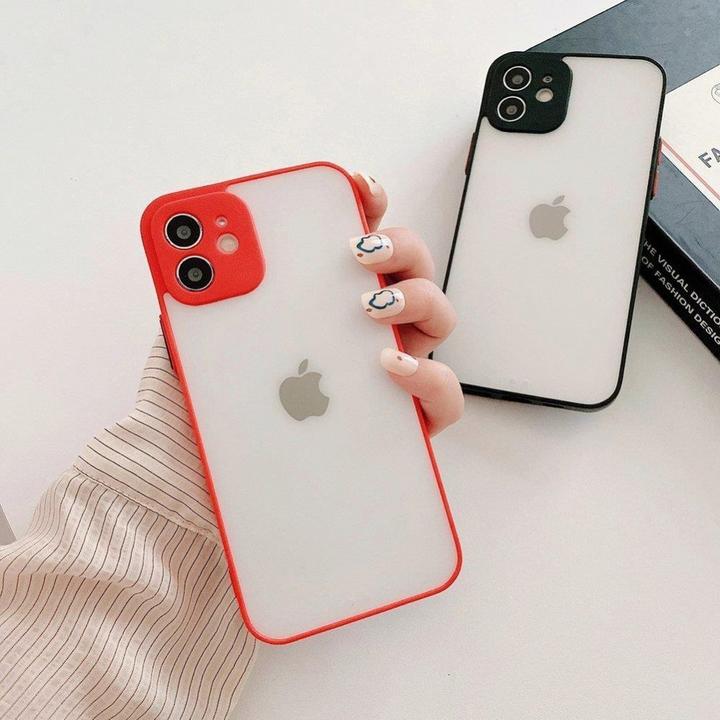 Actual product image Hurtel Milky Case silicone flexible translucent case for Samsung Galaxy A72 4G navy blue (Samsung Galaxy A72)