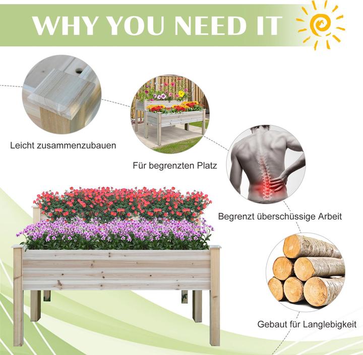 Immagine prodotto Outsunny Letto rialzato a 2 gradini