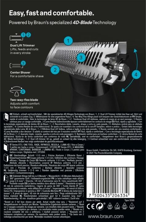 Actual product image Braun XT Series 3 (XT3200)