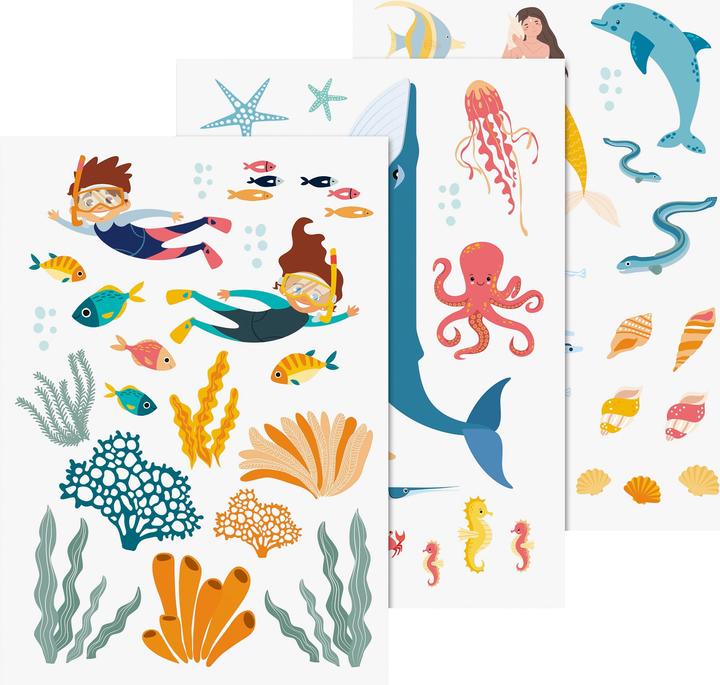 Stewo Autocollants pour vitre - Fonds marin
