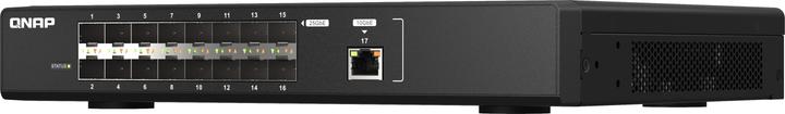 Actual product image QNAP QSW-M5216-1T DDR3 1 ports RJ45 16 ports SFP28 (17 ports)