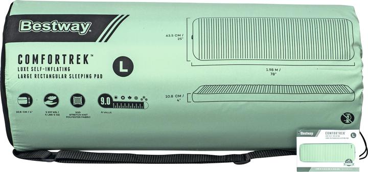 Actual product image Bestway ComforTrek Luxe Self-Inflating Large Rectangular Sleeping Air Pad
