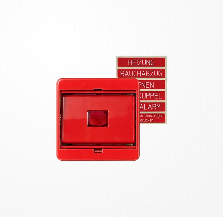 Image du produit JUNG ST Cache 561GLRT avec vitre rouge