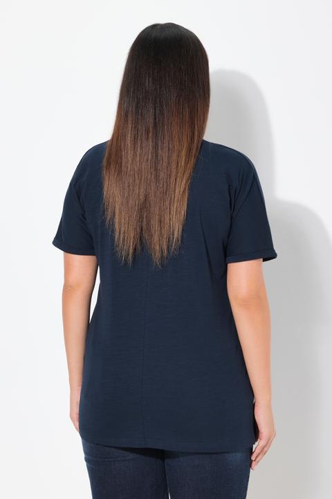 Produktbild Ulla Popken T-Shirt, Tiermotiv, Oversized, V-Ausschnitt, Halbarm (42, 44)