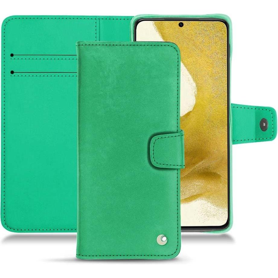 Noreve Lederschutzhülle Wallet (Samsung Galaxy S22+), Smartphone Hülle, Grün
