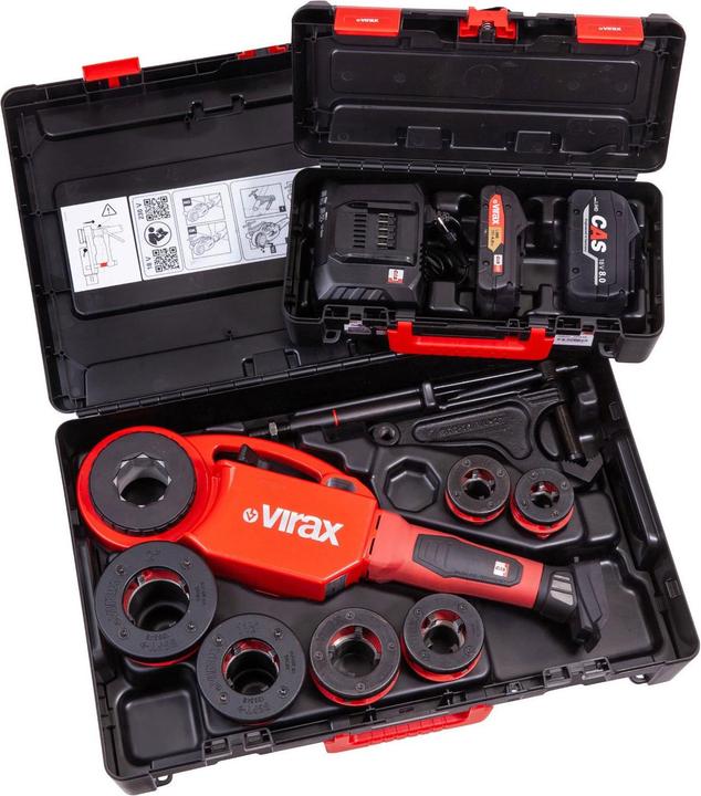 Produktbild Virax Phenix IV 18V CAS + 6 Köpfe BSPT Rechts