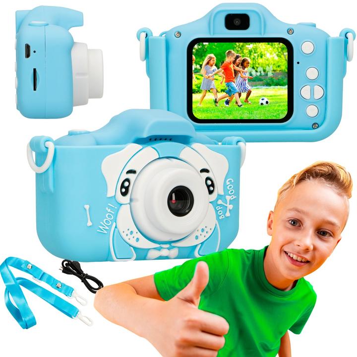 Xinjia Extralink Kindercamera H28 Dual Blauw