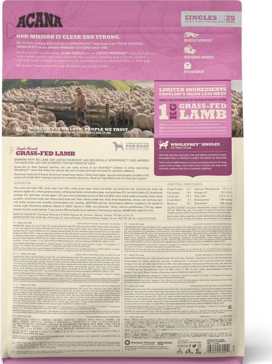 Actual product image Acana Grass-Fed Lamb (Adult, 1 pcs., 11400 g)