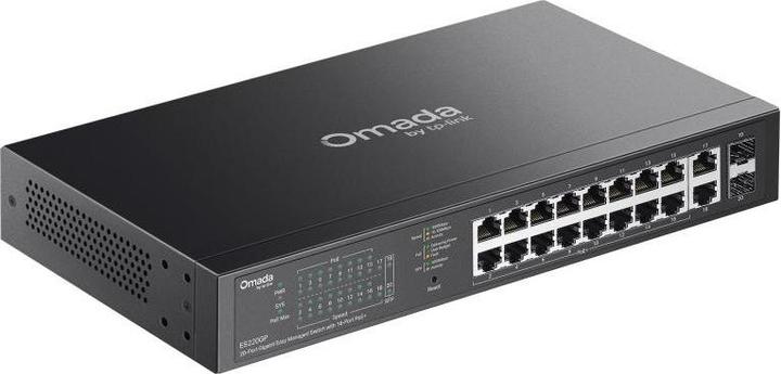 Produktbild TP-Link 20-Port Gigabit PoE+ Switch mit Cloud Management & 16 PoE-Ports (20 Ports)