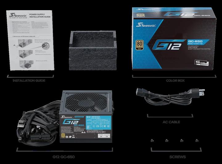 Actual product image Seasonic G12 GC-650 (650 W)