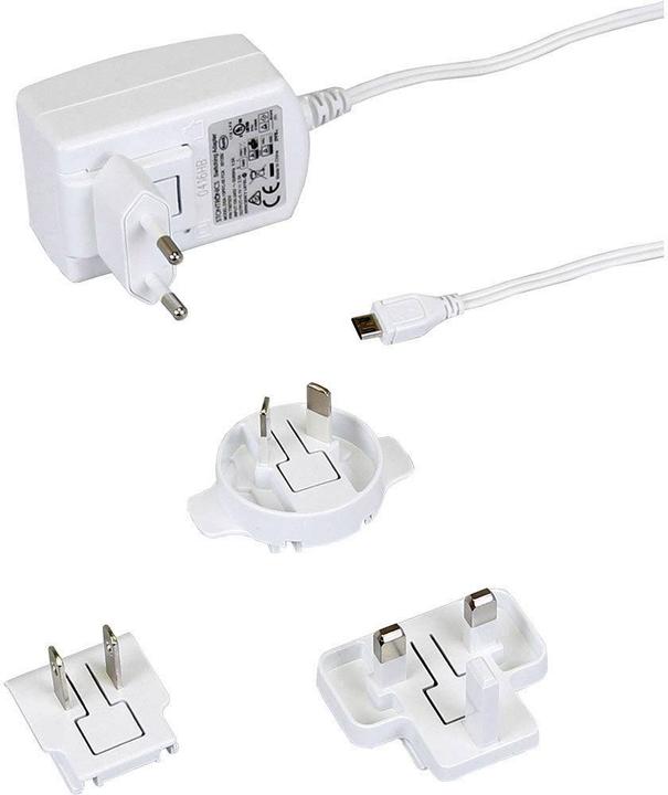 Image du produit Raspberry Pi Pi® USB Charger Socket RB Power Supply-W White Output Current (max.) 2500 mA 1 x Micro USB Pi 3 geei